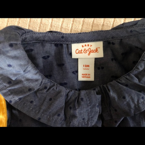 Cat & Jack Girls Infant 3 Piece Set Sz 12M - Picture 2 of 9